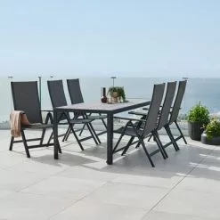 JUTLANDIA PINDSTRUP L205 Bord Grå + 4 UGLEV Positionsstol Grå 7 JUTLANDIA PINDSTRUP L205 Bord Grå + 4 UGLEV Positionsstol Grå -Sovrum Rea 178520