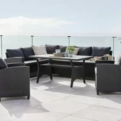 Loungeset ULLEHUSE 6-sits Svart -Sovrum Rea 178756