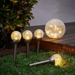 Solcellslampa HAVSVALE Ø20xH29 Klar -Sovrum Rea 178792