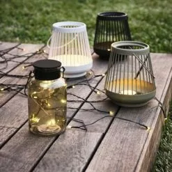 Solcellslampa BERGAND Ø8xH16 Rökfärgad -Sovrum Rea 178801 1