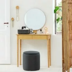 JYSK Internal Sminkbord SAKSILD M/spegel Bambu -Sovrum Rea 178907 1