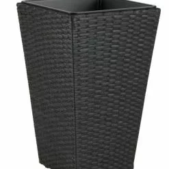 Trädgårdskruka BLOMMOR B31xL31xH50 Svart -Sovrum Rea 178992