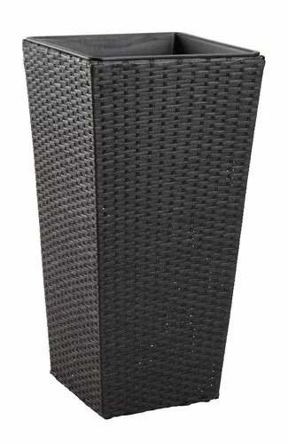 Trädgårdskruka BLOMMOR B36xL36xH70 Svart 4 Trädgårdskruka BLOMMOR B36xL36xH70 Svart - Bild 2