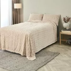 Sängöverkast MYGGBLOM 220x240 Beige -Sovrum Rea 179484