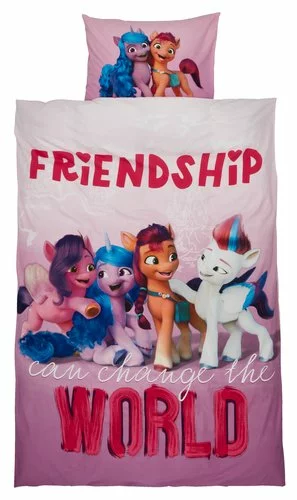 Påslakanset MY LITTLE PONY 150x210 Rosa 3 Påslakanset MY LITTLE PONY 150x210 Rosa