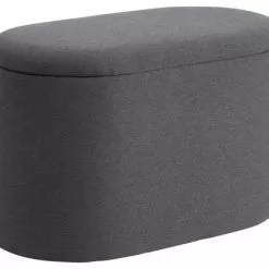 JYSK Internal Puff GISLEV 65x36 M/förvaring Asfaltfärgat Tyg