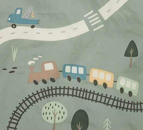 KRONBORG Junior Påslakanset ANDRA 115x135 Grön 4 KRONBORG Junior Påslakanset ANDRA 115x135 Grön - Bild 2