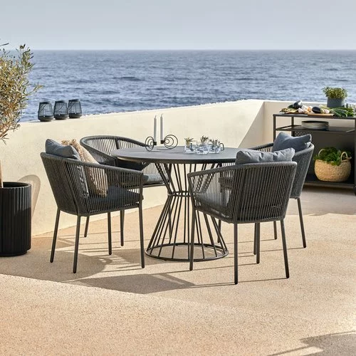 Bord FAGERNES Ø110 Grå 5 Bord FAGERNES Ø110 Grå - Bild 3