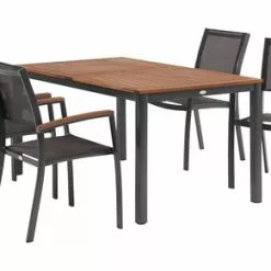 JUTLANDIA YTTRUP L210/300 Bord Hårdträ + 4 MADERNE Stapelstol Grå 10 JUTLANDIA YTTRUP L210/300 Bord Hårdträ + 4 MADERNE Stapelstol Grå -Sovrum Rea 181857