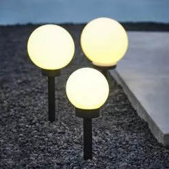 Solcellslampa SOL Ø15xH44 Vit -Sovrum Rea 181964 2