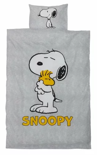 Junior Påslakanset SNOBBEN 115x135 Grå/vit 3 Junior Påslakanset SNOBBEN 115x135 Grå/vit