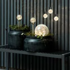 Solcellslampa NATTERGAL Ø6xH14 Klar 8 Solcellslampa NATTERGAL Ø6xH14 Klar -Sovrum Rea 182087