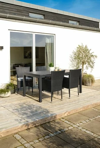 JUTLANDIA VATTRUP L170/273 Bord Svart + 4 AIDT Stol Svart 5 JUTLANDIA VATTRUP L170/273 Bord Svart + 4 AIDT Stol Svart - Bild 3