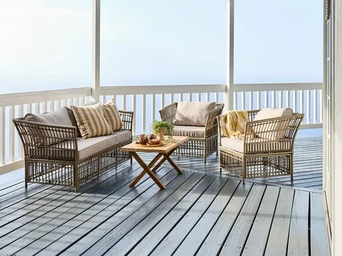 Loungeset LILLESAND 5-sits Natur 3 Loungeset LILLESAND 5-sits Natur