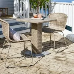 JUTLANDIA THY L60 Bord Natur + 2 HAJSTRUP Stol Natur