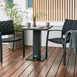 JUTLANDIA Cafébord THY B60xL60 Svart -Sovrum Rea 182291 1