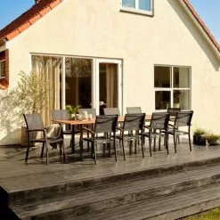 JUTLANDIA YTTRUP L210/300 Bord Hårdträ + 4 MADERNE Stapelstol Grå 15 JUTLANDIA YTTRUP L210/300 Bord Hårdträ + 4 MADERNE Stapelstol Grå -Sovrum Rea 182552