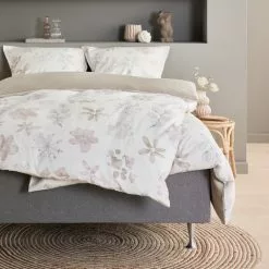 KRONBORG Påslakanset BERIT Satin 150x210 Vit -Sovrum Rea 184794