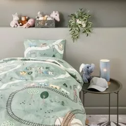 KRONBORG Junior Påslakanset ANDRA 115x135 Grön 7 KRONBORG Junior Påslakanset ANDRA 115x135 Grön -Sovrum Rea 184795