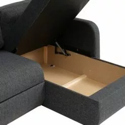 JYSK Internal Bäddsoffa Schäslong JETSMARK Grå -Sovrum Rea 185364