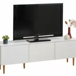 TV-bänk KORSVANG 3 Dörrar Vit 10 TV-bänk KORSVANG 3 Dörrar Vit -Sovrum Rea 185474