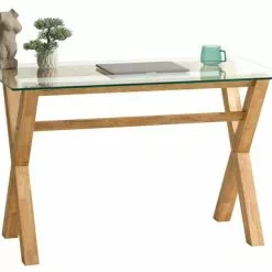 Royal Oak Skrivbord AGERBY 60x120 Glas/ek -Sovrum Rea 185540