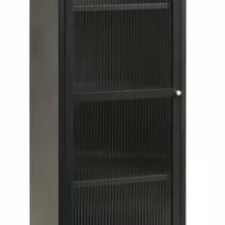 Vitrinskåp HOPTRUP 1 Dörr Svart