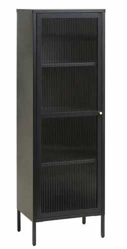 Vitrinskåp HOPTRUP 1 Dörr Svart 3 Vitrinskåp HOPTRUP 1 Dörr Svart