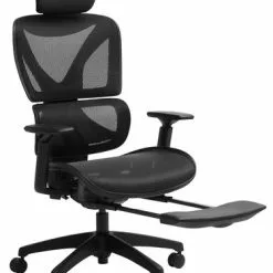 Gamingstol GERLEV Med Benstöd Svart -Sovrum Rea 185601