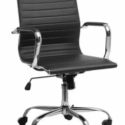 Kontorsstol HUMLEDAL Svart/krom