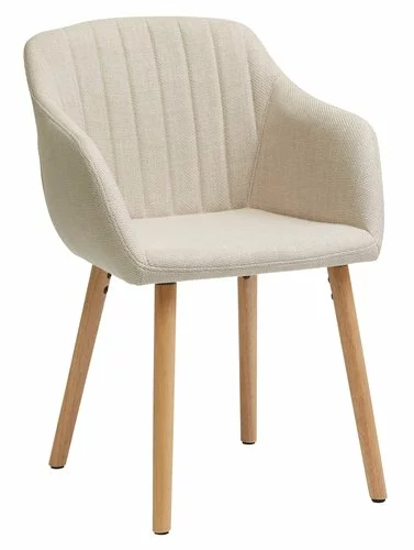 JYSK Internal Matstol ADSLEV Beige Tyg/ek 3 JYSK Internal Matstol ADSLEV Beige Tyg/ek