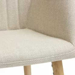 JYSK Internal Matstol ADSLEV Beige Tyg/ek 10 JYSK Internal Matstol ADSLEV Beige Tyg/ek -Sovrum Rea 185736