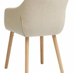 JYSK Internal Matstol ADSLEV Beige Tyg/ek 12 JYSK Internal Matstol ADSLEV Beige Tyg/ek -Sovrum Rea 185738