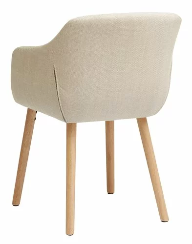 JYSK Internal Matstol ADSLEV Beige Tyg/ek 7 JYSK Internal Matstol ADSLEV Beige Tyg/ek - Bild 5