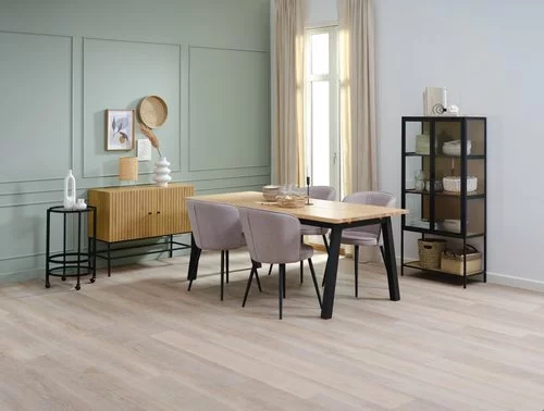 SKOVLUNDE L200 Bord Natur Ek + 4 RISSKOV Stol Ljusgrå 8 SKOVLUNDE L200 Bord Natur Ek + 4 RISSKOV Stol Ljusgrå - Bild 6