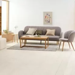 JYSK Internal Fåtölj HOLMDRUP Grå/ek -Sovrum Rea 186226 1