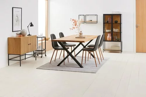 JYSK Internal Vitrinskåp TRAPPEDAL Ek/svart 21 JYSK Internal Vitrinskåp TRAPPEDAL Ek/svart - Bild 19