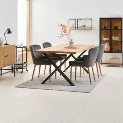 JYSK Internal Vitrinskåp TRAPPEDAL Ek/svart 56 JYSK Internal Vitrinskåp TRAPPEDAL Ek/svart -Sovrum Rea 186232 1