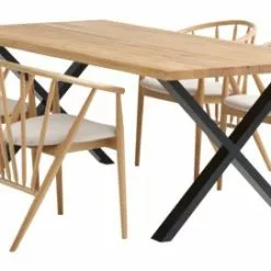 ROSKILDE L200 Natur Ek + 4 ARNBORG Ek/creme