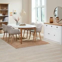 JYSK Internal Skänk MARKSKEL 3 Dörrar Vit/ek 56 JYSK Internal Skänk MARKSKEL 3 Dörrar Vit/ek -Sovrum Rea 186938 1