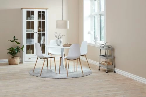 JYSK Internal Vitrinskåp MARKSKEL 2 Dörrar Vit/ek 13 JYSK Internal Vitrinskåp MARKSKEL 2 Dörrar Vit/ek - Bild 12