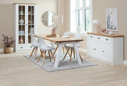 JYSK Internal Vitrinskåp MARKSKEL 2 Dörrar Vit/ek 14 JYSK Internal Vitrinskåp MARKSKEL 2 Dörrar Vit/ek - Bild 13