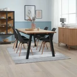 JYSK Internal Vitrinskåp TRAPPEDAL Ek/svart 59 JYSK Internal Vitrinskåp TRAPPEDAL Ek/svart -Sovrum Rea 186949