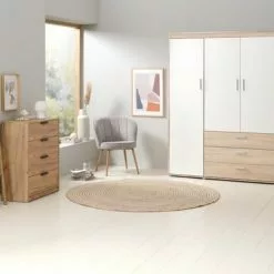 JYSK Internal Fåtölj HOLMDRUP Grå/ek -Sovrum Rea 186992