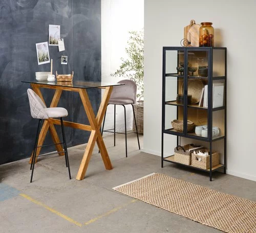 Royal Oak Barbord AGERBY 70x120 Glas/ek 7 Royal Oak Barbord AGERBY 70x120 Glas/ek - Bild 5