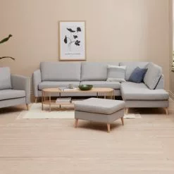 Puff AARHUS 68x60 Ljusgrå 8 Puff AARHUS 68x60 Ljusgrå -Sovrum Rea 189151