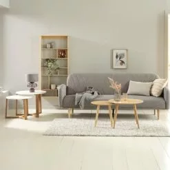 Bäddsoffa PARADIS Ljusgrå -Sovrum Rea 189215