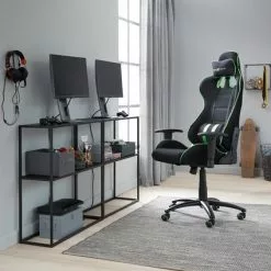 JYSK Internal Gamingstol LAMDRUP Svart/grön -Sovrum Rea 192764