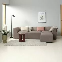 Schäslongsoffa TERNDRUP Grå -Sovrum Rea 193111