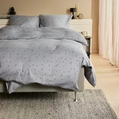 JYSK Påslakanset GERD Satin 150x210 Dimblå -Sovrum Rea 194135